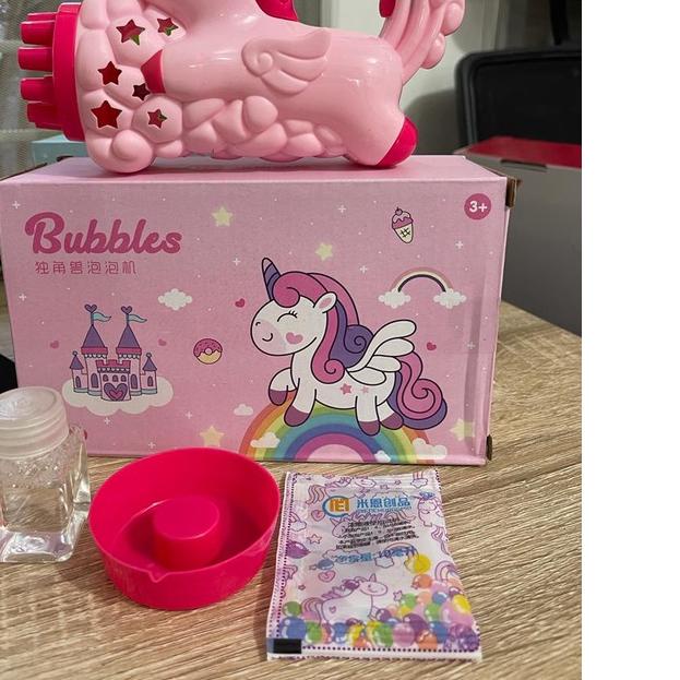 ★ Mainan Bubble UNICORN Tembakan Balon Gelembung Sabun / Tembakan Balon ☻