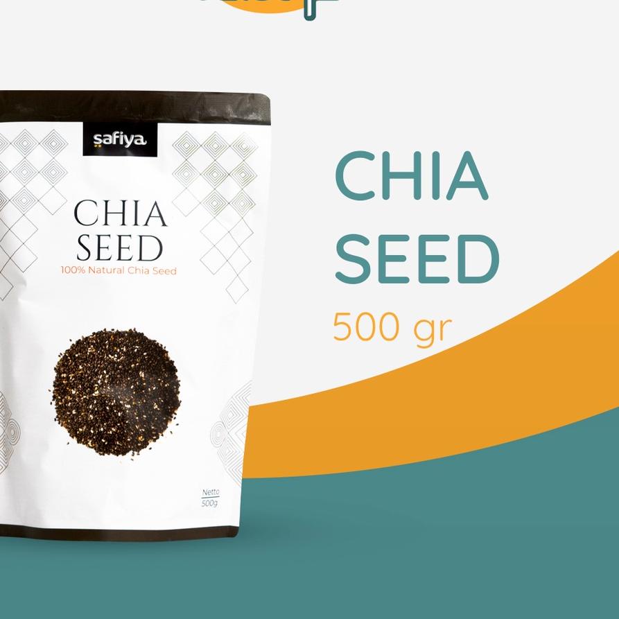 

12.12 ✨Promo✨ Organic Chia Seed 500 gr Organic Black Chia | Biji Chia Original Premium gas !!