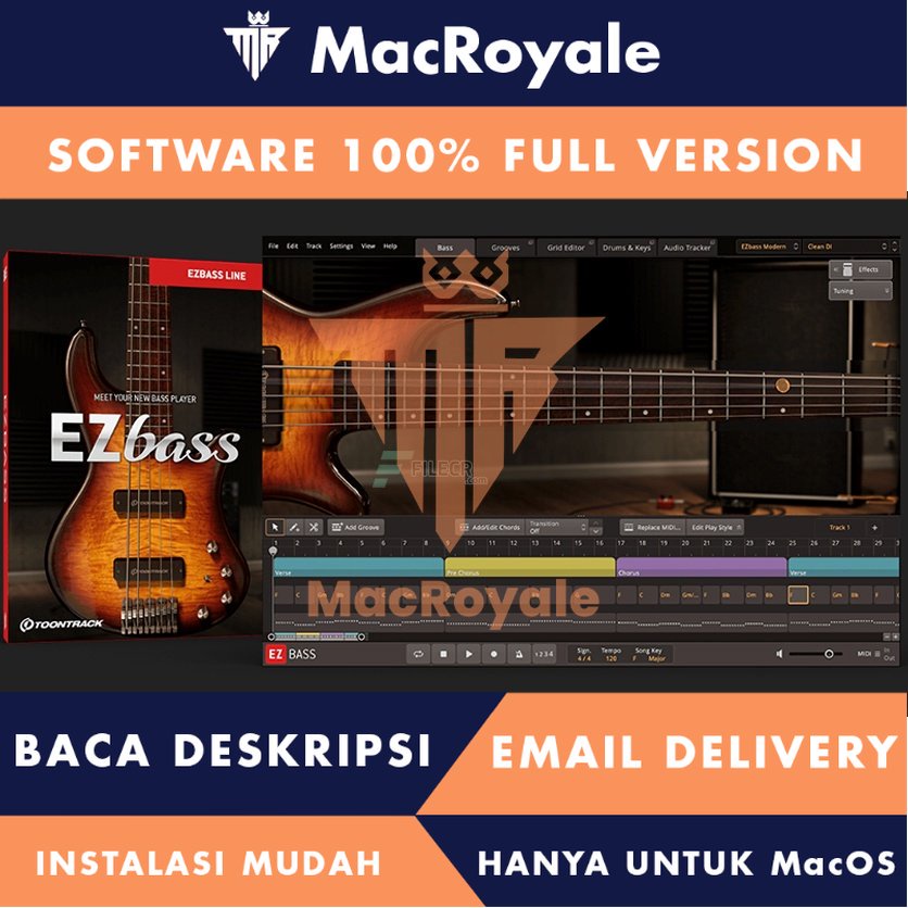 [MacOS] Toontrack EZbass Full Version Lifetime Full Garansi