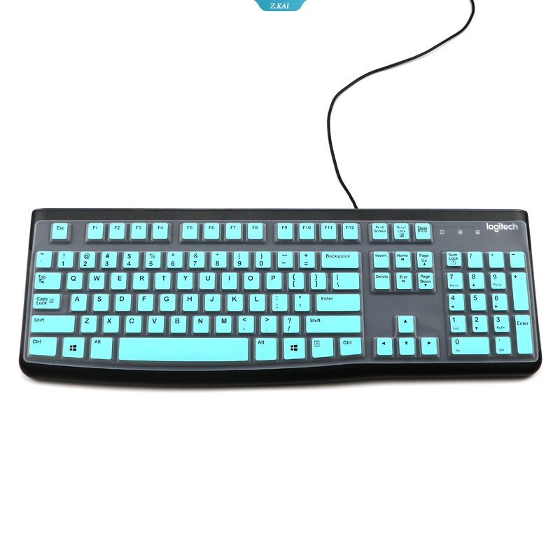 Cover Keyboard PC Desktop 15.6 &quot;Untuk Logitech K120 Silikon Ultra Tipis Lembut Untuk Logitech Mk120 K120 Silikon Pelindung Kulit Keyboard [ZK]