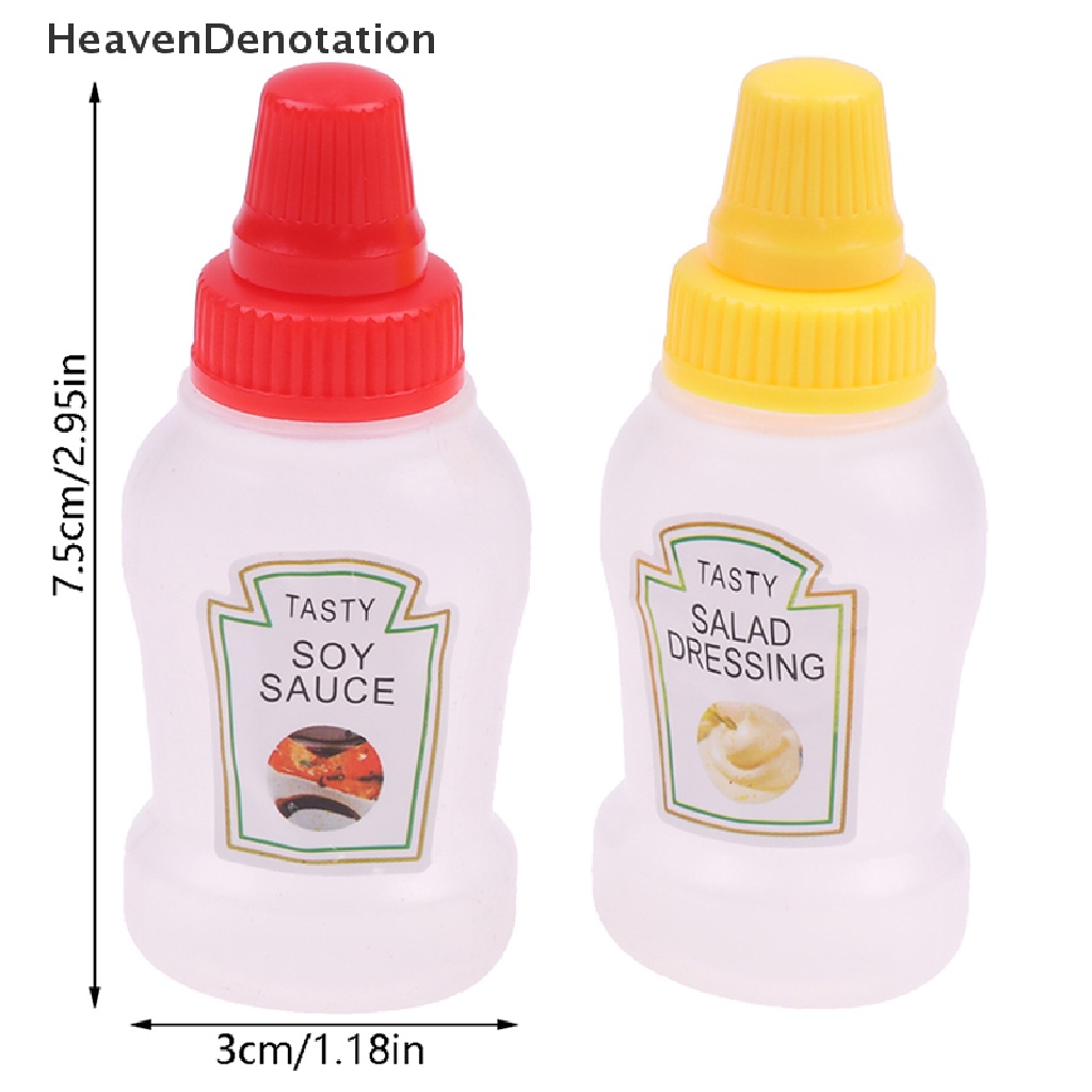 [HeavenDenotation] 3pcs Botol Peras Saus Mini Portable Botol Bumbu Sub-Botol Plastik HDV