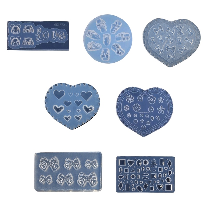 Siy 3D Silikon Nail Art Decor Kerajinan Cetakan Seni Membuat Resin Perhiasan Liontin Cetakan