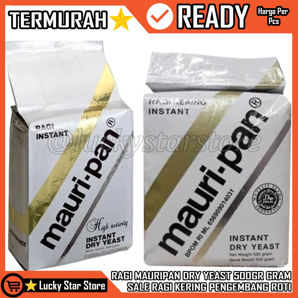 

RAGI MAURIPAN DRY YEAST 500GR SALE RAGI KERING INSTAN MAURIPAN GOLD 500GR PENGEMBANG ROTI KUE KILOAN BAHAN KUE RAGI MAURIPAN INSTAN LANGSUNG PAKAI AMAN DI KONSUMSI BAHAN BUATAN KUE PENGEMBANG BAHAN MAKANAN LAINNYA RAGI INSTAN MAU-RIPAN RAGI KOTAK