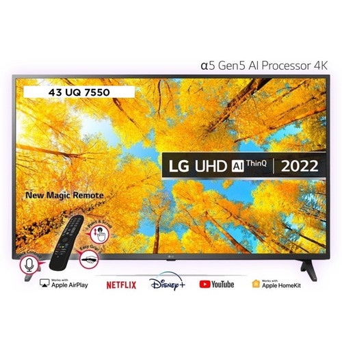 LED SMART UHD TV LG 43 INCH 43UQ7550