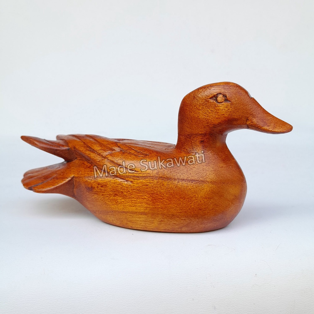 Patung Bebek kayu 15cm Kerajinan hiasan dekorasi handmade Bali