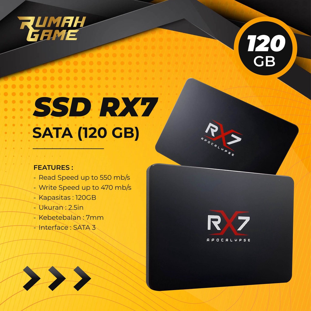 SSD Sata 120Gb RX7 CYCLOPS APOCALYPSE 120GB GARANSI RESMI