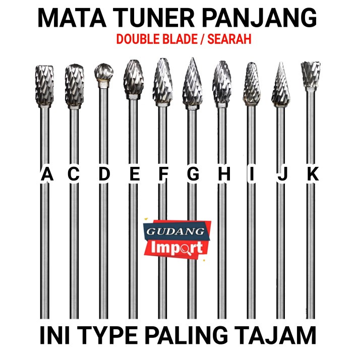 Matabor Mata Bor Tuner Tunner Cuner Porting Panjang 10Cm