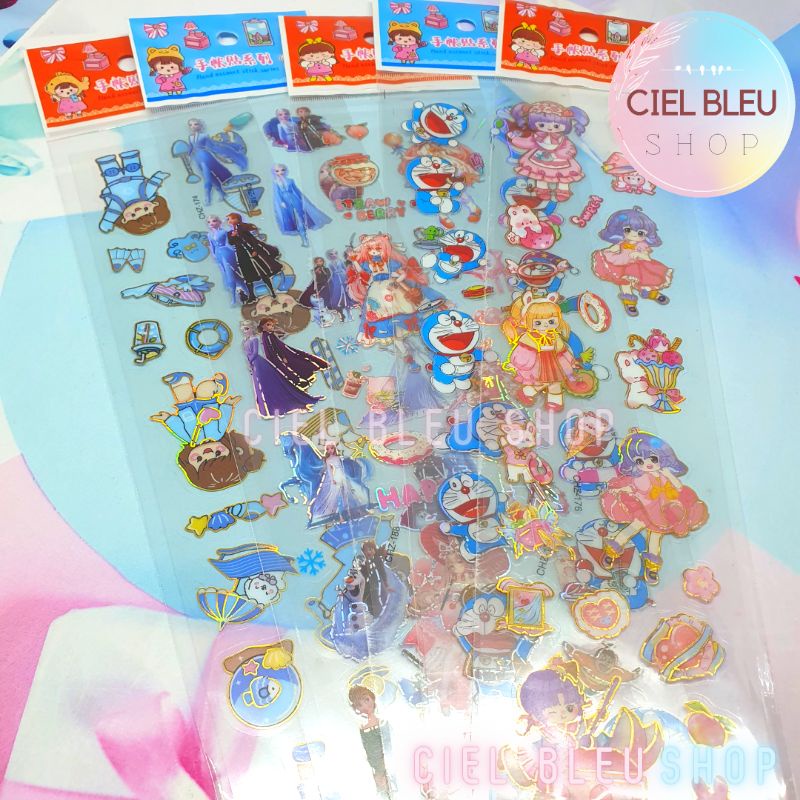 NEW STIKER DECO AESTHETIC PANJANG ANTI AIR / WATER PROOF STICKER TUMBLER LUCU / CIEL BLEU SHOP