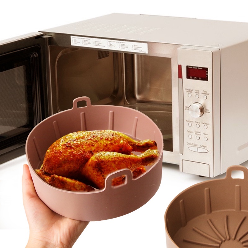 【COD】Air Fryer Silicone Pot  / Air Fryer Basket / Round Air Fryer Silicone Pot / Silikon Loyang Pizza / Silikon Air Fryer Pot