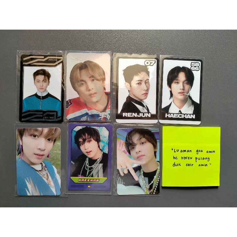 BOOKED PC HAECHAN KOREK MARK DILAN MARK DICON BNW SET.