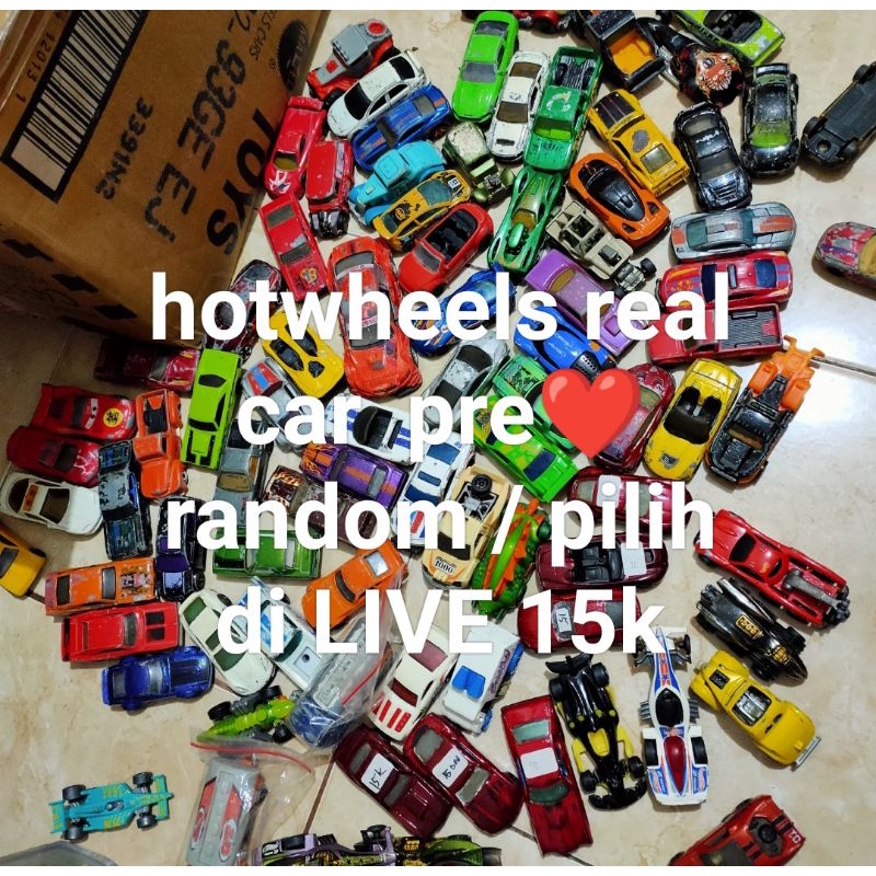 Hotwheels preloved bekas junk REAL CAR ( sama seperti mobil asli di dunia) original mattel
