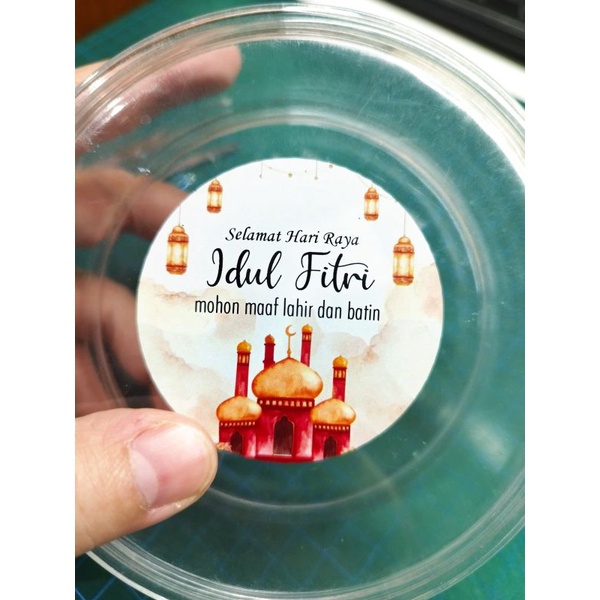 

sticker hampers idul fitri bulat M 35 pcs