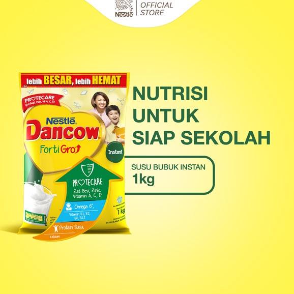 

hjp09 DANCOW Fortigro Susu Bubuk Susu Anak Instant Pouch 1kg .,,.,.,