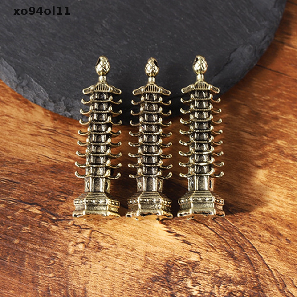 Xo 2pcs Dekorasi pagoda Mini Kerajinan Tangan Micro landscape Garden Decor OL