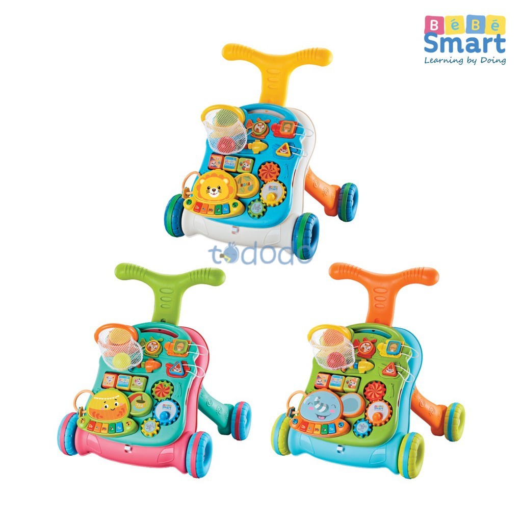 Alat Bantu  Belajar Jalan Bayi Anak Push Activity Walker Bebe Smart Fun Magical Walker + Learning Table