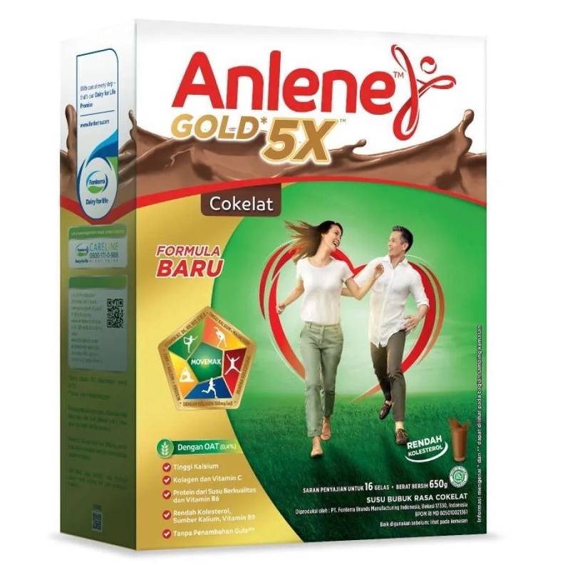 

ANLENE GOLD 5X COKELAT 640GR