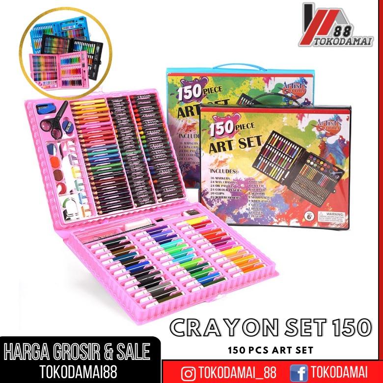 

Tidak Diragukan.. PENSIL WARNA 150PCS ALAT TULIS SET CRAYON COLOURING SET 150PCS ART PC7