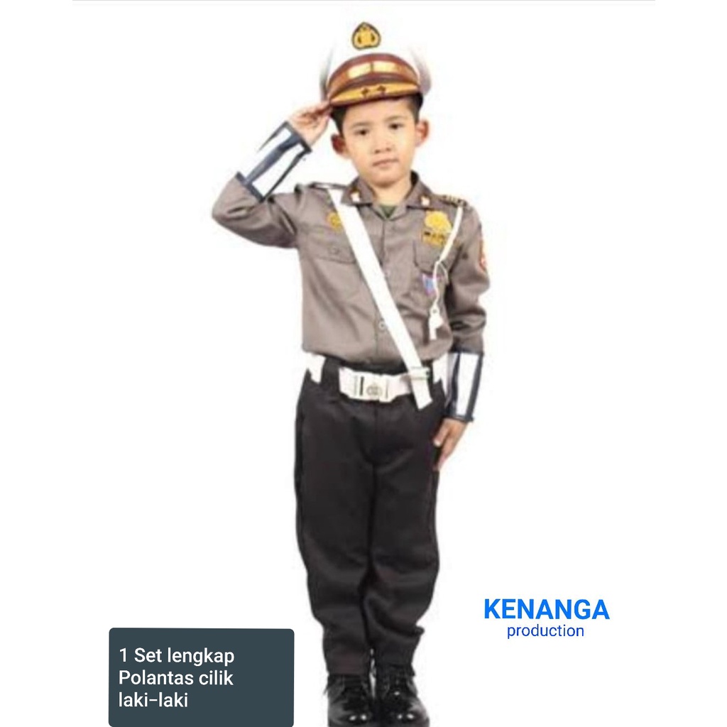 Seragam polisi anak Baju polisi anak laki laki  polisi cilik kostum baju polwan anak seragam polisi 