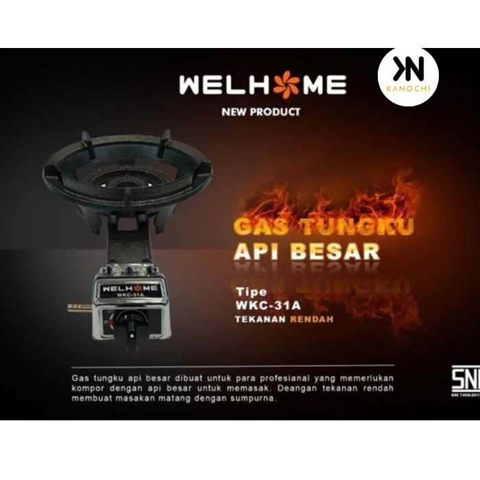 KOMPOR COR Satu Tungku WELHOME WKC-31A Kompor Jos Komersil