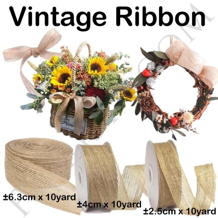 

Vintage Ribbon 6.3Cm X 10Yard - Pita Rustic