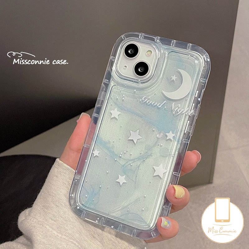 Fantasy Casing Langit Berbintang Untuk Xiaomi Redmi 9A 10 12C 10C 9 9T 10A A1 9C NFC Redmi Note10s 8not11 Note9 11 10 10s 11s POCO F4 Stars Moon Clear Airbag Shockproof Soft TPU Cover