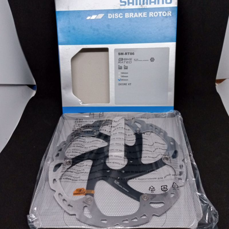 Rotor Shimano Ice Tech RT86 180mm 203 mm - Rotor 6 Bolt