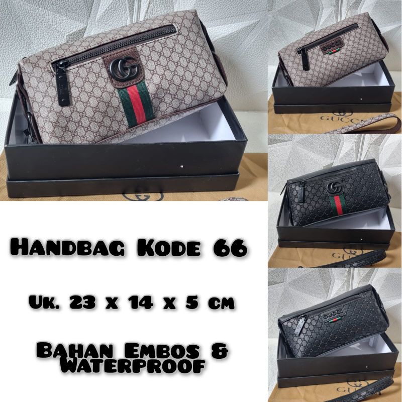 Handbag kode 66 bahan embos dan waterproof free box