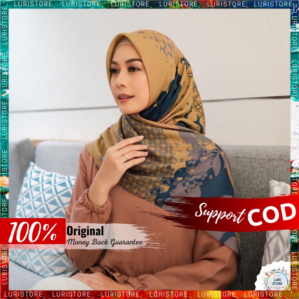 KERUDUNG MY LADY ORI SABRINA Hijab Jilbab Segi Empat Segiempat Voal Motif Mylady Terbaru Premium