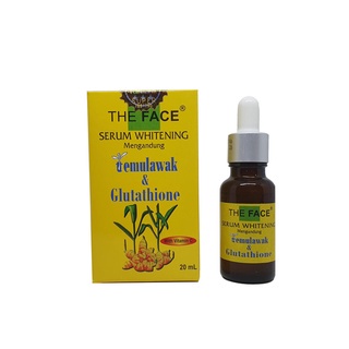 [ORI] THE FACE Temulawak Whitening Serum with Glutathione 20ml - Membantu Menyamarkan Flek Hitam di Wajah