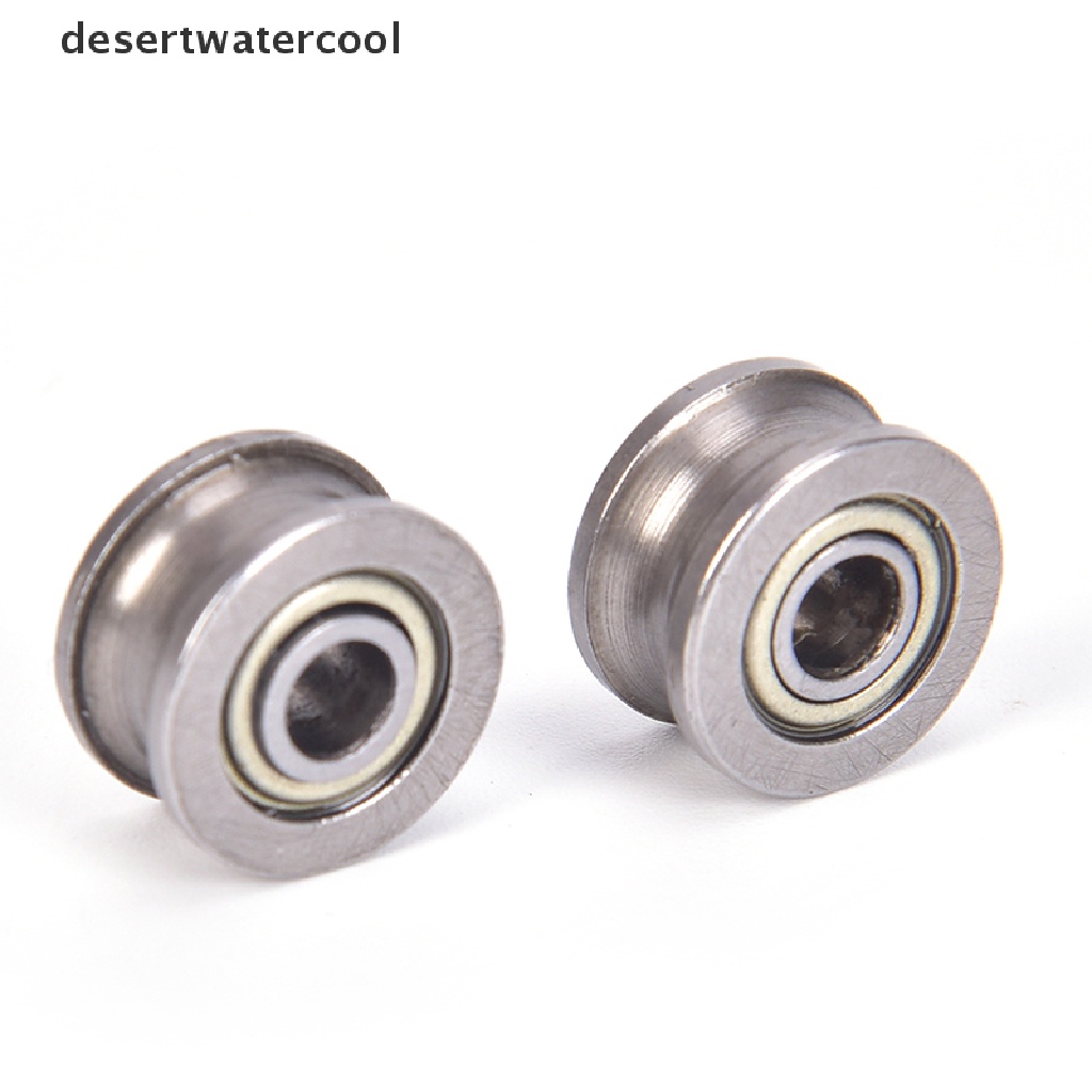 Deid 10pcs U624ZZ U Alur Bola bearing guide pulley Untuk Rel track linear 4 * 13 * 7mm Martijn