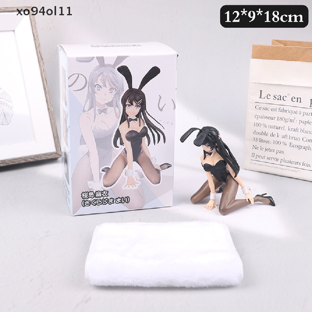 Xo 1Pc 11cm Anime Sakurajima Bunny Girl Senpai Sexy Action Figure Bunny Girl Mainan OL