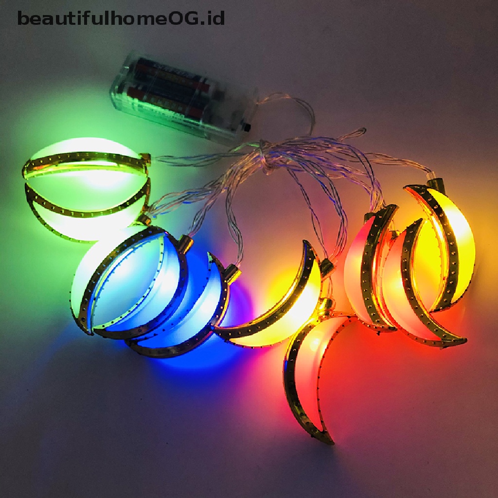 // Beautifulhomeog.id// Lampu String Led Pesta Eid Mubarak Ramadhan Kareem Decor **
