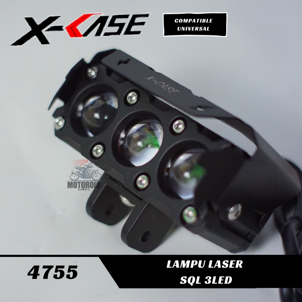 Lampu Tembak Laser Foglamp SQL 3 Mata SQl 3 Mata Q5 Superbright Hi Low Waterproff mobil motor UNIVERSAL