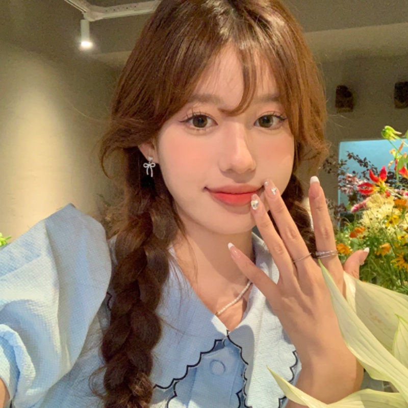 Roselife Korea Perak Bersinar Kristal Busur Menjuntai Anting-Anting Untuk Wanita Gadis Elegan Berongga Ikatan Simpul Stud Anting-Anting Pertunangan Pesta Perhiasan 1pasang