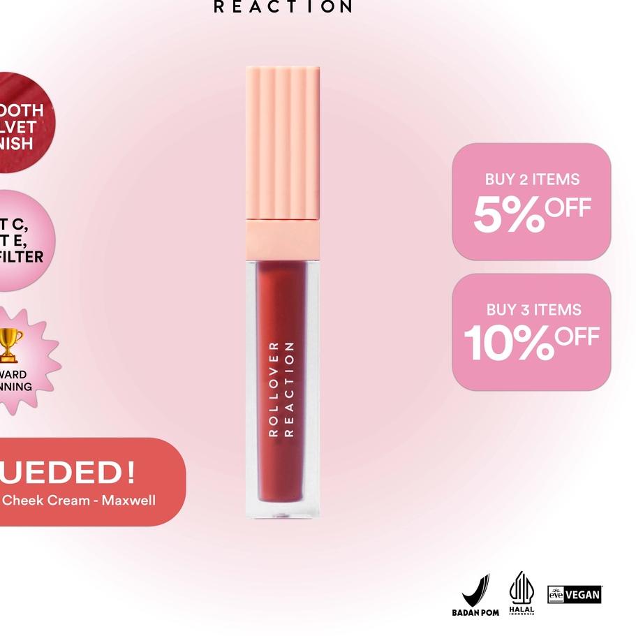 ➽ [LIMITED EDITION] SUEDED Lip and Cheek Cream - Maxwell - hydrating soft matte finish - Rollover Re
