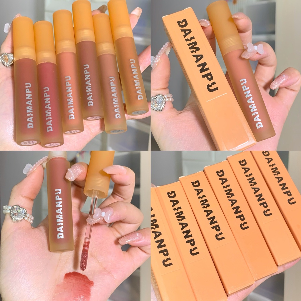 【COD】Lip Glaze Matte Lipstick Anti Air Lipstick Velpet Lip Gloss Pelembab Air Lipstik Tahan Lama Korean Import-CH