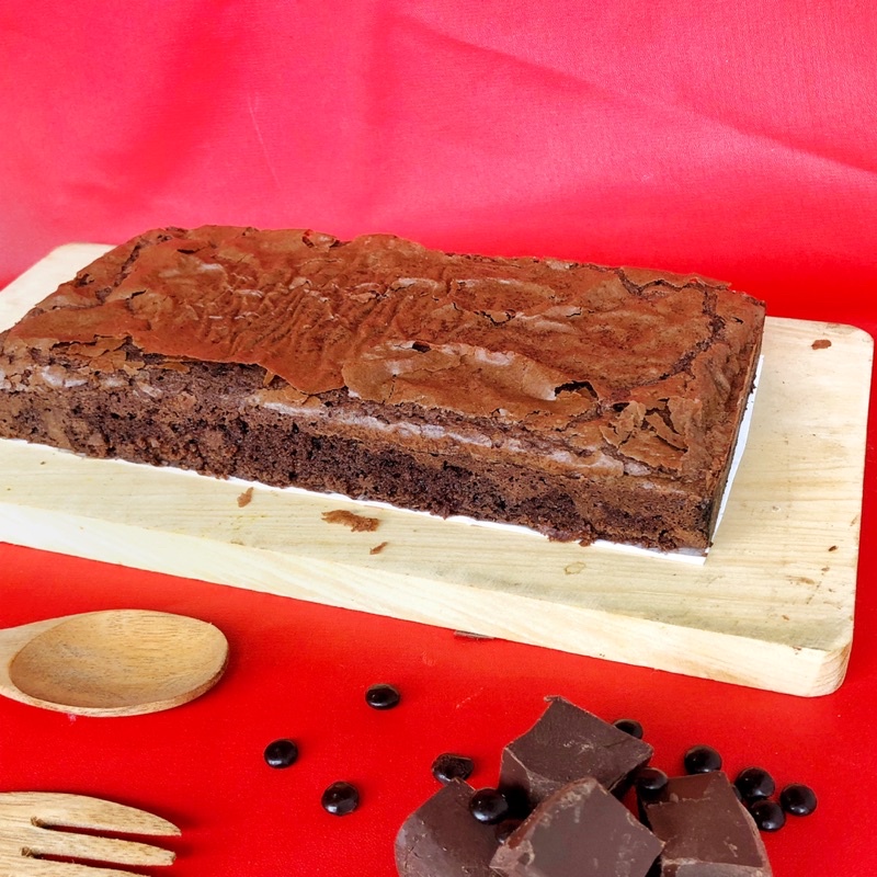 

Fudgy Brownies no topping tanpa topping by Dessert Mboiss