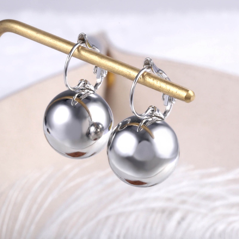 Anting Drop Menjuntai Bentuk Bola Halus Untuk Wanita Kreatif Putih/Golden/Rosegold Pandent Earring Charming Female Ear2023New Hot
