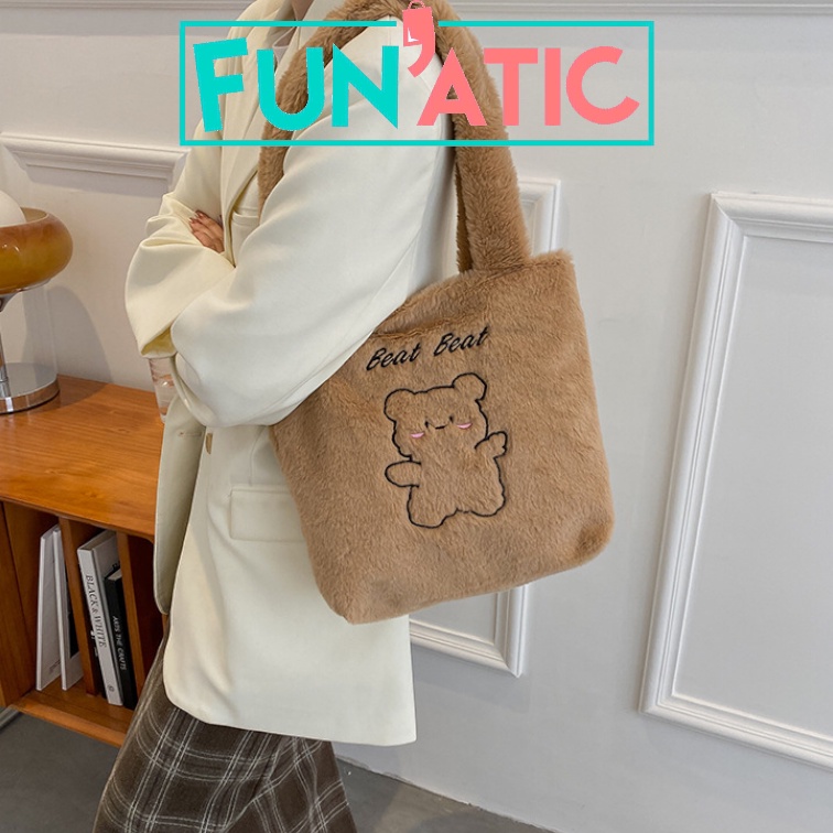 Funatic Tas Bahu Lucu Wanita Import Kekinian Fashion Shoulder Bag Korea FA1088