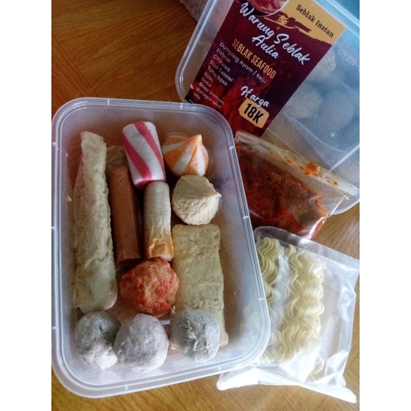 

Seblak instan Seafood komplit box 500ml