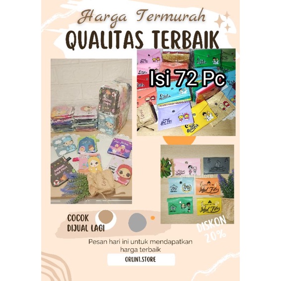 dompet THR isi 6 lusin /72 pc. dompet lebaran. grosir angpao