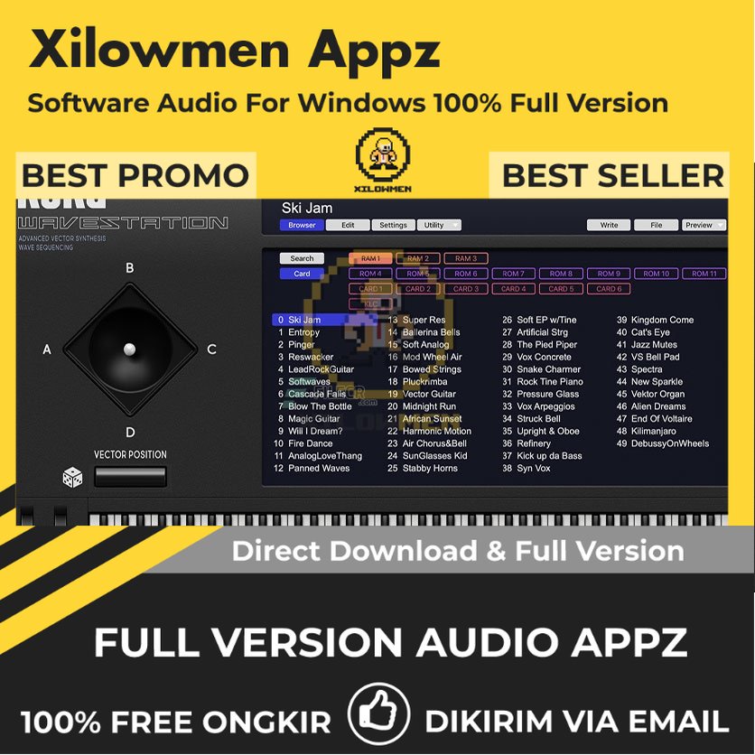 [Full Version] KORG WAVESTATION Pro Lifetime Audio Software - Synthesizer virtual untuk reproduksi suara klasik WAVESTATION
