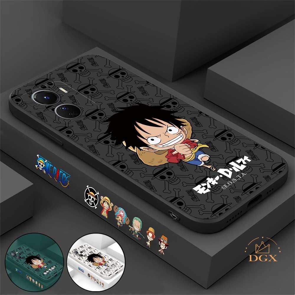 Oppo A17 A57 2022 A15 A16 A16K A54 A53 A12 A5S A7 A3S A11k A31 A52 A92 A94 A93 A37 F9 A1K Reno 7 6 5F 4F One Piece Luffy Soft Silicone Case Cover DGX