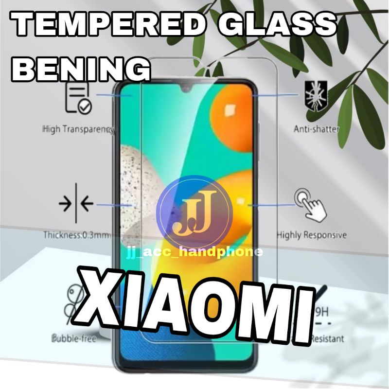 Tg / Pelindung layar / Anti Gores Bening / Tempered Glass Bening Redmi K20 K20 PRO POCOPHONE F1 POCOPHONE X3 POCOPHONE M3 POCOPHONE F3 POCO X3 PRO M4 PRO M4 PRO 5G 12C NOTE 12 12 PRO 12 PRO+ A2 2023