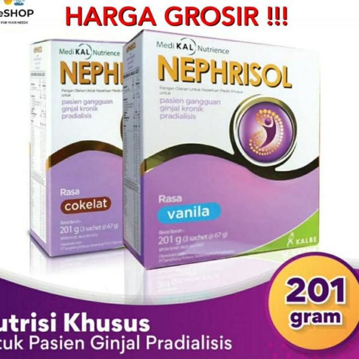 

✱ NEPHRISOL COKLAT VANILA CAPPUCCINO NEPHRISOL REGULER 201 GRAM ☇