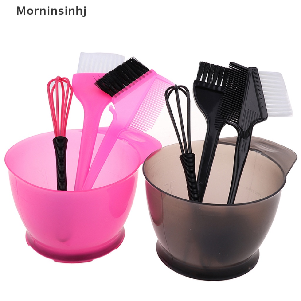 Mornin 5Pcs /Set Set Sikat Dan Mangkok Pewarna Rambut Bleaching Dye Kit Sisir Kecantikan id