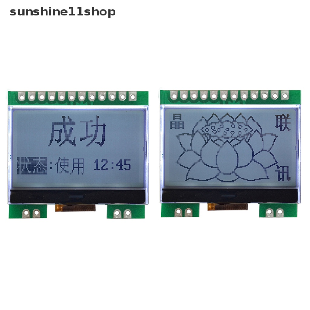 Sho 12864G-290-PN Modul LCD Dengan Font Cina LCD Display Screen Module Dot Matrix Screen SPI Interface N