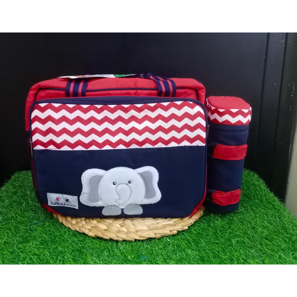 Baby Cute Tas Medium Saku Bordir Elephant Series BCT2042-BCT3042