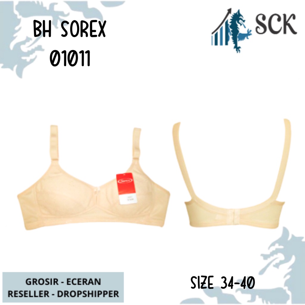 BH SOREX 01011 Busa Tipis Tanpa Kawat Brokat / Pakaian Dalam Wanita / BH Full Cup Perempuan - sckmenwear GROSIR