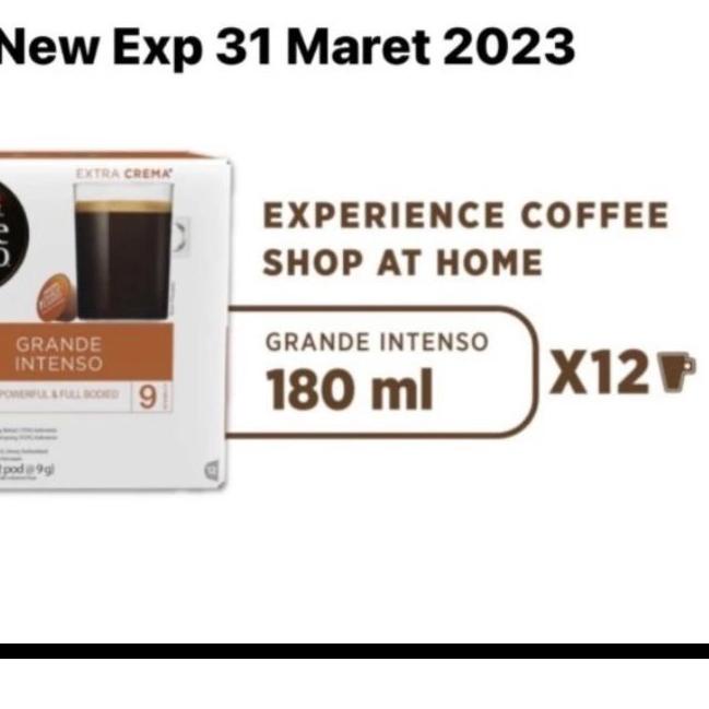 

☉ NESCAFE DOLCE GUSTO GRANDE INTENSO-12 CAPSULE EXP MARET 2023 ⅍